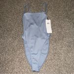 Alo Yoga  Thrill Seeker Bodysuit Steel Blue NWT Size medium Photo 2