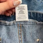 Eunina Vintage 90s Light Blue Lace Up Fly High Waisted Hippie Flare Leg Jeans Photo 11