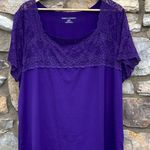 Jessica London  bright purple short sleeve blouse size 26/28 Photo 5