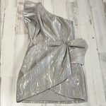 Saylor  Ann One-Shoulder Silver Dress Size Small.  NWT Photo 4