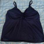 Lands End Tankini and Navy Patterned High Waisted Women's Swim Skirt Plus 14W L Blue Photo 5