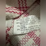 ZARA  Tweed White And Pink Check Mini Skirt Photo 3