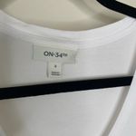 On 34th White V Neck T Shirt Sz Small Modal Spandex Photo 6