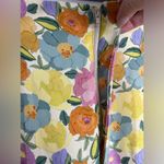ZARA Satin Effect High Waist Floral Print Pants Photo 4