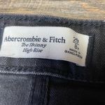 Abercrombie & Fitch The Skinny High Rise Jean Black Gray Charcoal Womens 29/8R Photo 8