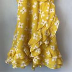 Bardot  Yellow Floral Chiffon Dress Size 4 Photo 4