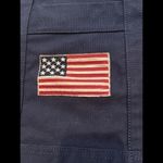 Ralph Lauren Polo  Tote Bag‎ Blue Canvas Denim Pony & Flag Embroidery 20x15x6” Photo 4