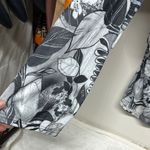 Chic White and Black Tie Front Long Sleeve Blouse very lightweight semi sheer Size XXL Photo 4