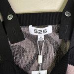 NWT 525 America Black and Pink Zebra Animal Print Crop Top Layering Piece Size M Photo 4