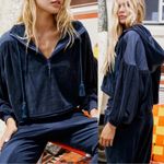 Free People Movement Let It Go Sweatshirt Quarter Zip Hooded Pullover Size Small Photo 1