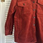 Madewell  Shacket Size XS Rust Mahogany Corduroy Twill Oversized Shirt Jacket Photo 2
