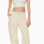 Aritzia  TNA Greenwich High-waisted carpenter twill Pants Size 0 Photo 0