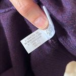 Banana Republic  VTG Y2K plum, merino wool button rosette sweater cardigan M Photo 10