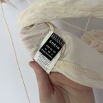 SheIn white cream crop top halter neck tie boho summer lightweight top beachy Photo 3