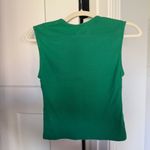 Maeve  Anthropologie Ribbed Tank Top Green Sleeveless Photo 3