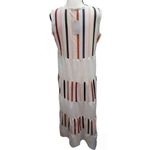 Made with Love Vertical Striped Maxi Sleeveless Dress Size M *New w/defect White Size M Photo 2