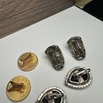 Rhinestone Clip On Earrings Lot Of 4 Women’s Costume Mix Great For Parties Photo 7