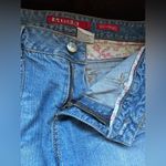 Mudd  You Are Beautiful Capri Blue Jean Shorts Sz 11 Folded Short Button … Photo 3