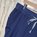 FIGS Cordoba Navy Side Cargo Drop Pockets Snap Button Scrub Pants Womens XXL Photo 1