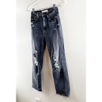Mother High Waisted Rider Ankle Distressed Jeans After Midnight With Molly Black Size 24 Photo 10