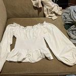 Akira  size large off the‎ shoulder pleaded corset top Photo 1