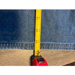 Vintage Lemon Grass Embroidered Floral Denim Shirt Women's Long Sleeve Large Blue Photo 5