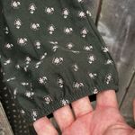 Garnet Hill Like New Wrap Dress Green Floral Batwing Sleeve Maxi Dress Medium Photo 4