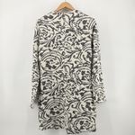 Nanette Lepore NEW Large Wool Blend Jacquard Button Sweater Coat Longline Cream Photo 6