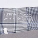 Nike Golf Dri-Fit Grey Blue Plaid Peated Skort Preppy Schoolgirl Women's Size 16 Photo 3