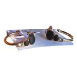 Isaac Mizrahi  NWT Gold Tone Clear Rhinestones Black Stones Hoop Earrings Photo 6