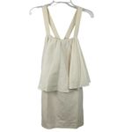 WHIT Silk White Shift Dress Size Petite Photo 3