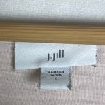 J.Jill Women’s Lace Sleeve Top Soft Knit Cotton Modal Blush Boho Relaxed Fit Lrg Pink Size L Photo 3