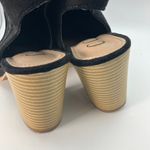 Ccocci Cocci Black Suede Cutout Slingback Block Heel Booties Size 6.5 Western Style Photo 5