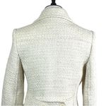 Marvin Richards Women’s Coat Tweed Cream Gold Metallic Size Medium Photo 7