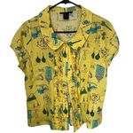 Anne Carson  Linen Novelty Blouse XL Photo 0