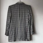 Vinage 90s JG Hooks Black & White Houndstooth Double Breasted Blazer 8 Multiple Photo 4