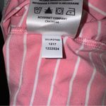 FOOTJOY Quarter Zip Pullover Top Size M Pink White Striped Long Sleeve Workout Size M Photo 7