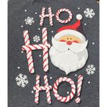 Fruit of the Loom Ho Ho Ho Christmas T-Shirt Crew Neck Grey Santa Christmas Size L large Photo 3