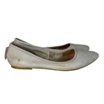 Frye Shoes Womens 7.5M Ash Gray Regina Ballet Flat Leather Neutral Minimalist Photo 2