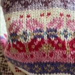 Mountain Lake Vintage Colorful Nordic Fair Isle Cotton Sweater Photo 3