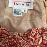 Talbots  100% silk Red and Gold Paisley Maxi Skirt Size 10 Photo 1