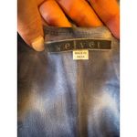 Velvet By Graham & Spencer Shirt Women Small Blue Vintage Slub Tie Dye Top Retro Photo 4