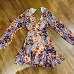 VICI Tie Back Mini Floral Dress Photo 0