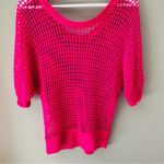 Delia's dELiA*s Open Knit Pullover Top Pink Sz XS Photo 6