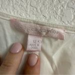 Rebecca Taylor  Elegant White Sleeveless Bow Top Size 12 Photo 2