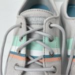 Sperry Crest Vibe Buoy Stripe Sneakers Grey Blue 7.5M Photo 2