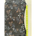 Free People  Maxi Dress Black Side Slit Size M Short Sleeve Grunge Witchy Floral‌ Photo 12