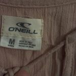 O'Neill  medium ‎ Salmon Pink Butterfly Sleeve Blouse Top Boho Flare Crinkle Photo 4