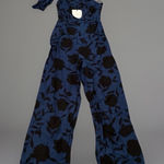Kate Spade NWT  New York Target Blue Floral‎ One Shoulder Jumpsuit Size 0 Photo 0