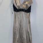 BCBG max azria nude silk evening gown Photo 3